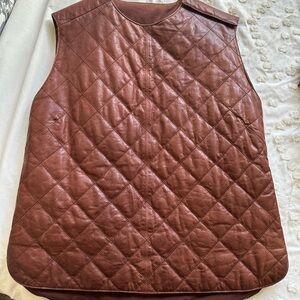 Brunello Cucinelli leather vest